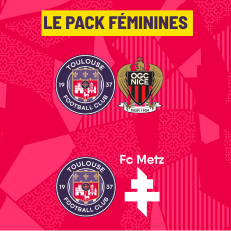 <h3 class="ql-align-center"><strong class="ql-size-large">Le premier pack des féminines est en ligne !</strong></h3><p class="ql-align-center"><br></p><p class="ql-align-center"><span class="ql-size-large">Venez profiter des deux rencontres de notre équipe féminine au Stadium grâce à ce pack très avantageux !</span></p>